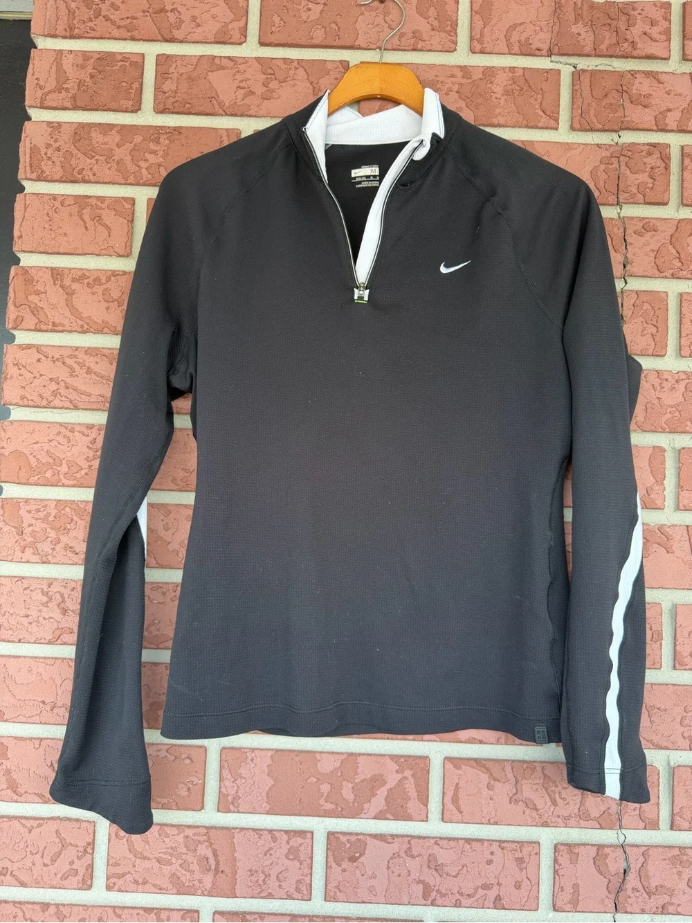 Nike Black and White FIT-DRY Athletic Top